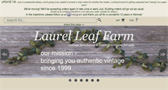 Desktop Screenshot of laurelleaffarm.com