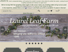 Tablet Screenshot of laurelleaffarm.com